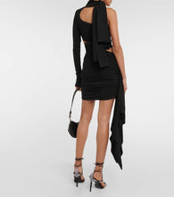 Mugler Draped cutout minidress