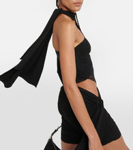 Mugler Draped cutout minidress