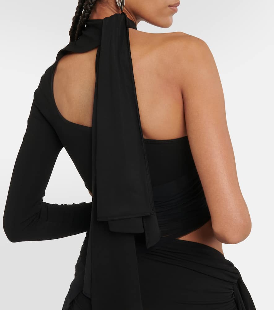 Mugler Draped cutout minidress