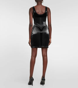 Mugler Embossed minidress