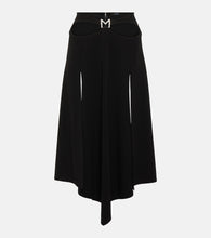 Mugler Logo asymmetric midi skirt - Mugler Logo 不对称中长裙