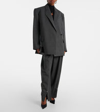 Mugler Oversized virgin wool blazer