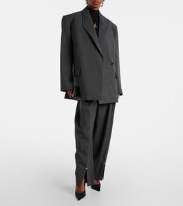 Mugler Oversized virgin wool blazer