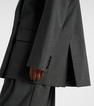 Mugler Oversized virgin wool blazer