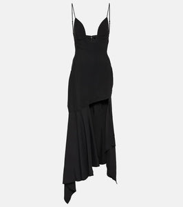 Mugler Paneled midi dress
