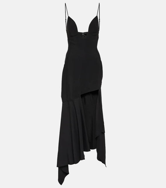 Mugler Paneled midi dress