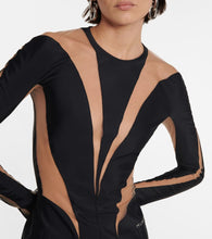 Mugler Paneled minidress