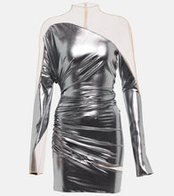 Mugler Paneled minidress. Mugler拼接迷你连衣裙