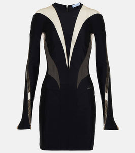 Mugler Paneled minidress