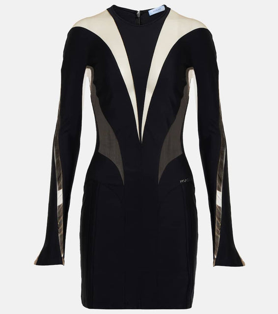 Mugler Paneled minidress