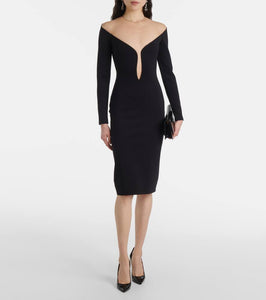 Mugler Plunge minidress