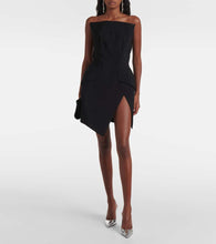 Mugler crêpe bustier dress