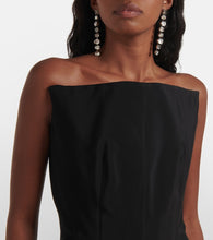 Mugler crêpe bustier dress