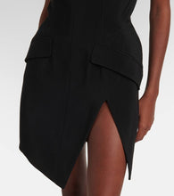 Mugler crêpe bustier dress