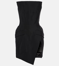 Mugler crêpe bustier dress