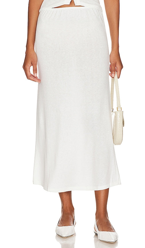 Musier Paris Pantelleria Long Skirt in White - Musier Paris Jupe longue Pantelleria en blanc - Musier Paris Pantelleria 白色长裙 - Musier Paris Pantelleria Langer Rock in Weiß - Musier Paris Pantelleria 롱 스커트 화이트 색상 - Gonna lunga Musier Paris Pantelleria in bianco