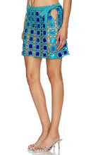 My Beachy Side Sequin Mini Skirt in Blue