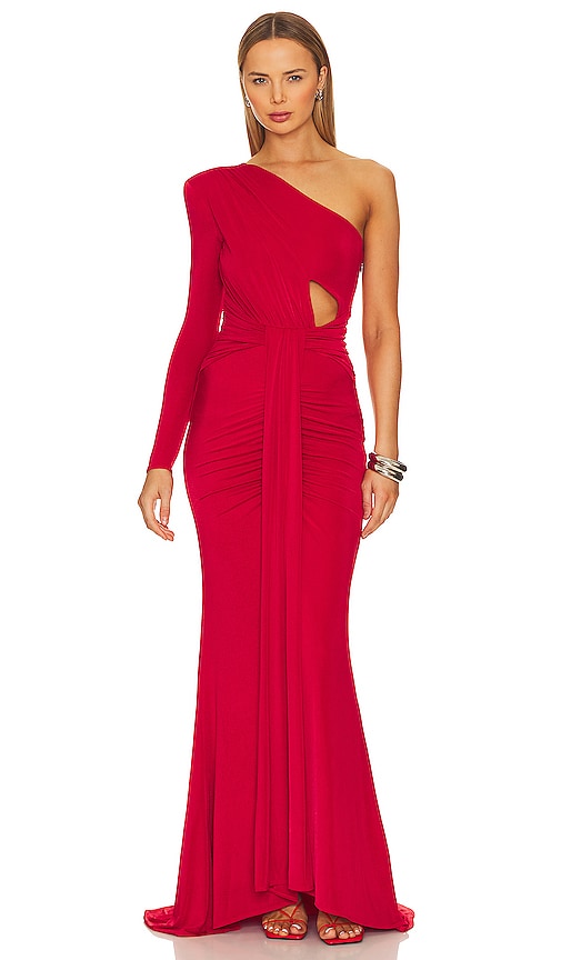 NBD Althea Gown in Red - Robe NBD Althea en rouge - NBD Althea 红色礼服 - NBD Althea-Kleid in Rot - NBD Althea 가운 레드 색상 - Abito NBD Althea in rosso