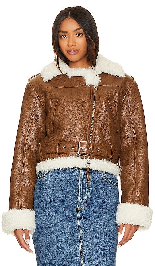 NBD Aparna Jacket in Brown