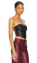 NBD Charlotte Leather Top in Black