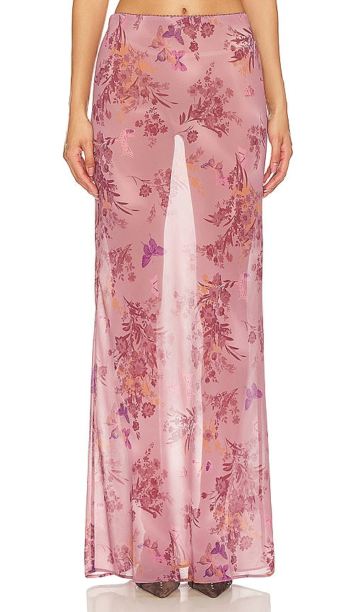 NBD Diya Maxi Skirt in Mauve - NBD - Jupe longue Diya en mauve - NBD Diya 紫红色长裙 - NBD Diya Maxirock in Mauve - NBD DIYA 맥시 스커트 - Gonna lunga NBD Diya in malva