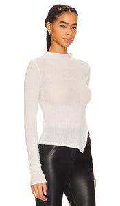 NBD Estela Knit Top in Ivory