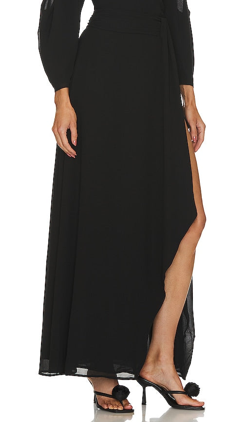 NBD Jaxine Maxi Skirt in Black