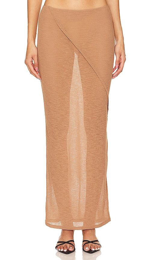 NBD Jolie Maxi Skirt in Brown - NBD Jolie Jupe Longue en Marron - NBD Jolie 棕色长裙 - NBD Jolie Maxirock in Braun - NBD Jolie 맥시 스커트 브라운 색상 - Gonna lunga NBD Jolie in marrone