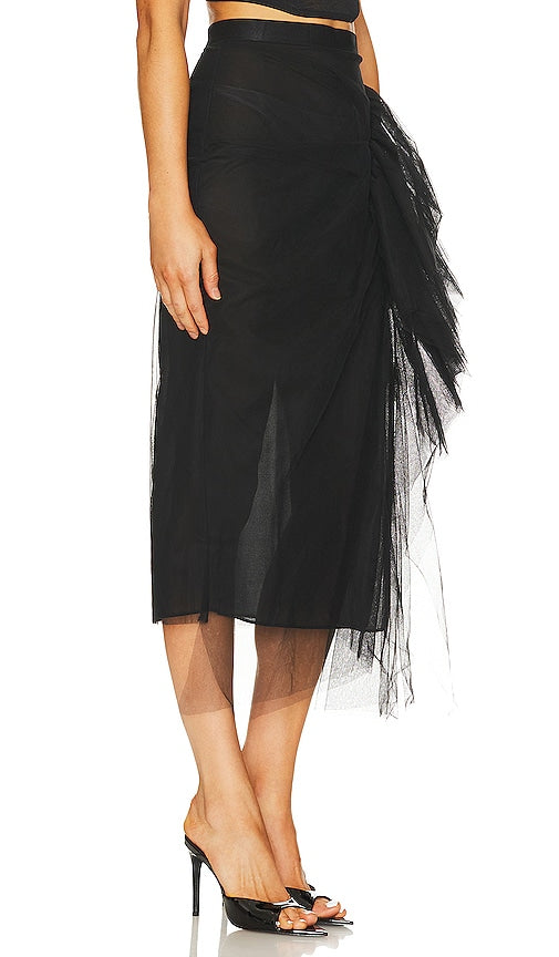 NBD Mirella Midi Skirt in Black