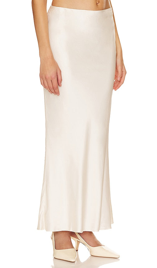 NBD Neveah Maxi Skirt in Ivory