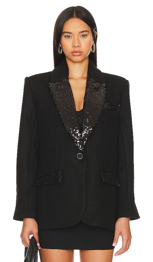 NBD Quincy Blazer in Black - NBD - Blazer Quincy en noir - NBD Quincy 黑色西装外套 - NBD Quincy Blazer in Schwarz - NBD Quincy 블레이저 블랙 색상 - Blazer Quincy NBD in nero