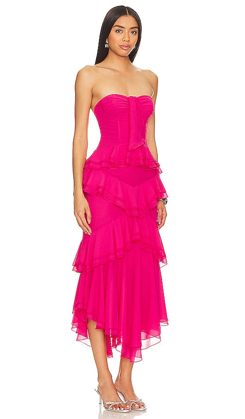 NBD Sarita Gown in Fuchsia