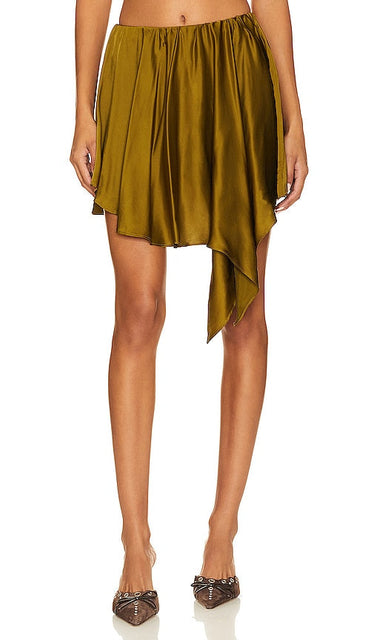NBD Seema Skirt in Olive - NBD Jupe Seema en Olive - NBD Seema 橄榄色裙子 - NBD Seema Rock in Oliv - NBD SEAMA 스커트 - Gonna Seema NBD in verde oliva