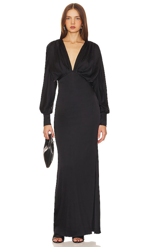 NBD Solange Gown in Black - NBD Robe Solange en Noir - NBD 黑色 Solange 礼服 - NBD Solange Kleid in Schwarz - NBD 솔란지 가운 - Abito Solange NBD in nero