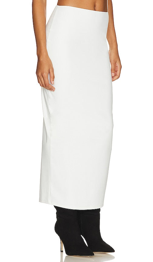 NBD x Maggie MacDonald Eulla Maxi Skirt in Ivory