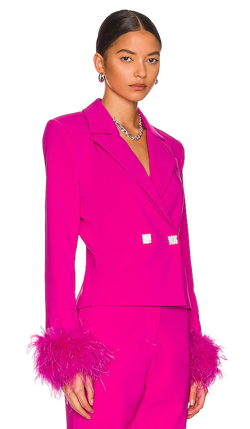 NBD Elisha Blazer in Fuchsia