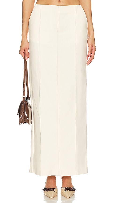NBD Oraya Maxi Skirt in Cream - NBD - Jupe longue Oraya en crème - NBD Oraya 奶油色长裙 - NBD Oraya Maxirock in Creme - NBD ORARAA 맥시 스커트 - Gonna lunga NBD Oraya color crema