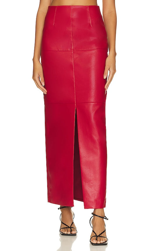 NICHOLAS Enid Maxi Skirt in Red - NICHOLAS Jupe longue Enid en rouge - NICHOLAS Enid 红色长裙 - NICHOLAS Enid Maxirock in Rot - NICHOLAS ENID 맥시 스커트 - NICHOLAS Enid Gonna lunga in rosso