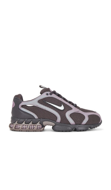 Nike Air Zoom Spiridon Cage 2 Sneakers in Grey | Men's Lifestyle Sneakers in Medium Ash  Metallic Silver  & Taupe Gre