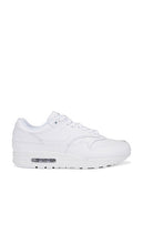 Nike Air Max 1 Prem Sneakers in White | Men's Lifestyle Sneakers in White & Pure Platinum