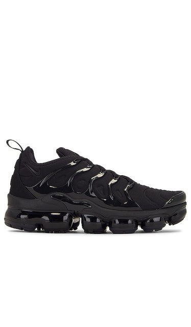 Nike Air VaporMax Plus in Black | Men's Athletic Sneakers in Black & Dark Grey