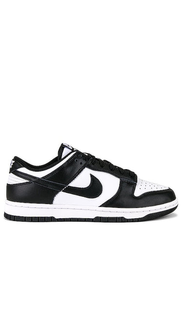 Nike Dunk Low Retro in Black | Men's Low-Top Sneakers in White & Black