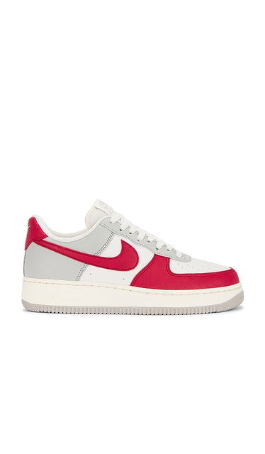 Nike Air Force 1 '07 Lv8 in Grey | Men's Low-Top Sneakers in Lt Iron Ore  Gym Red  Pale Ivory  & Phan