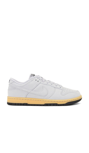 Nike Dunk Low Retro SE in Grey | Men's Low-Top Sneakers in Wolf Grey  Gum Yellow  & Black