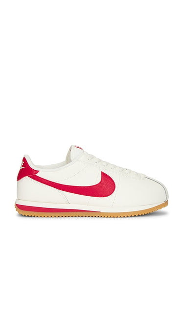 Nike Cortez Sneakers in White | Men's Lifestyle Sneakers in Sail  University Red  & Gum Yellow