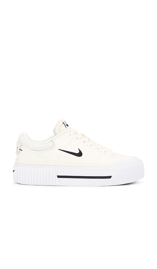 Nike Court Legacy Lift Sneaker in Ivory | Pale Ivory  Black  Muslin  & White Lifestyle Sneakers for Women