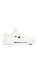Nike Court Legacy Lift Sneaker in Ivory | Pale Ivory  Black  Muslin  & White Lifestyle Sneakers for Women