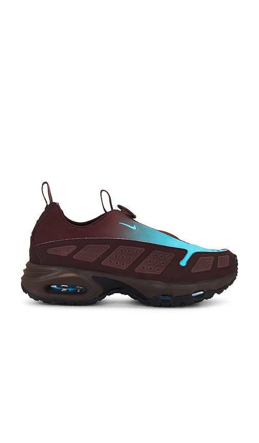 Nike Air Max Sndr in Burgundy | Burgundy Crush & Baltic Blue Baroque Bro Athletic Sneakers for Women