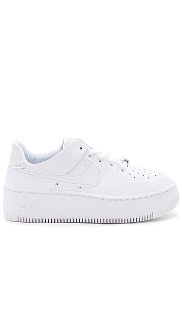 Nike Air Force 1 Sage Low Sneaker in White | White Athletic Sneakers for Women