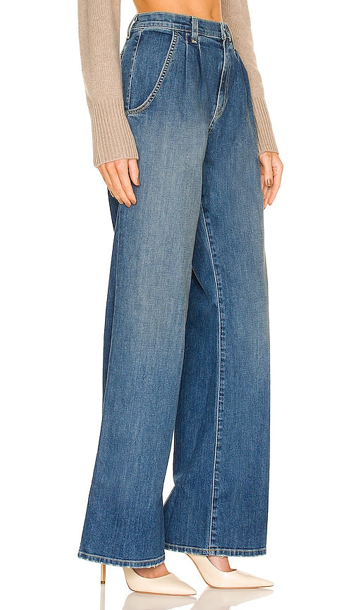 NILI LOTAN Flora Trouser Jean in Blue